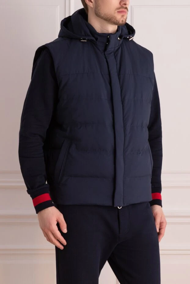 Stefano Ricci blue polyester vest for men 170075 - photo 3