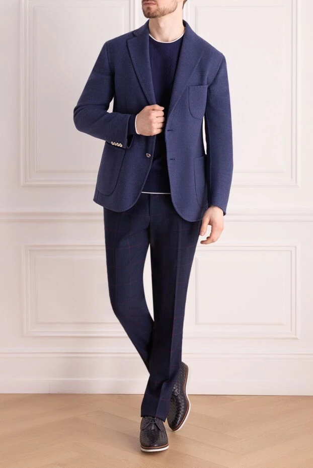 Stefano Ricci blue wool jacket for men 170082 - photo 2