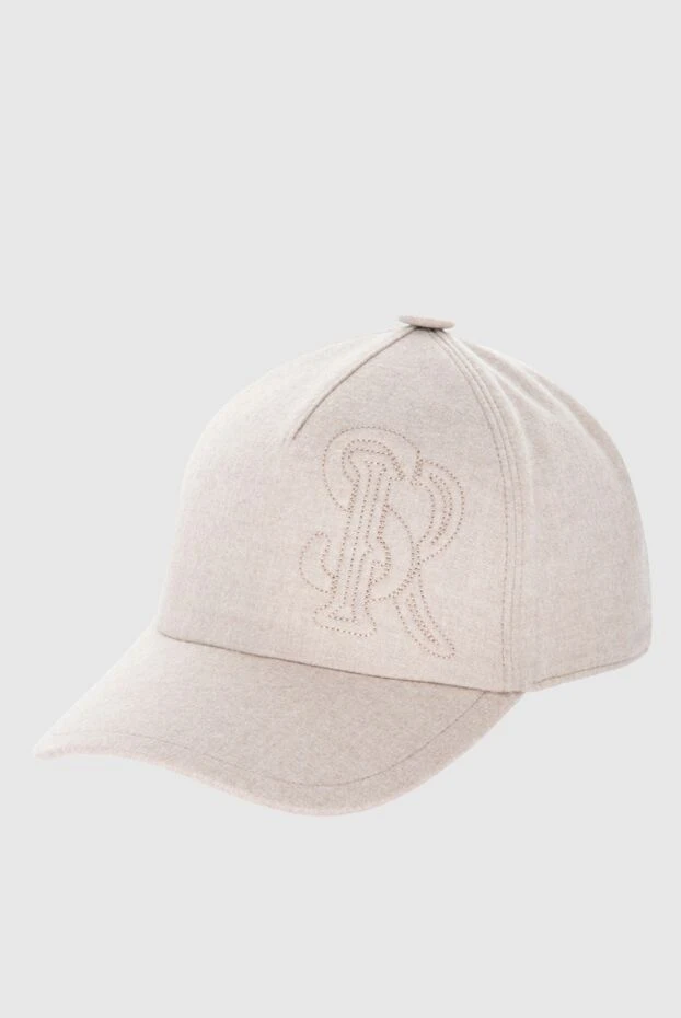 Stefano Ricci beige wool and cashmere cap for men 170089 - photo 3