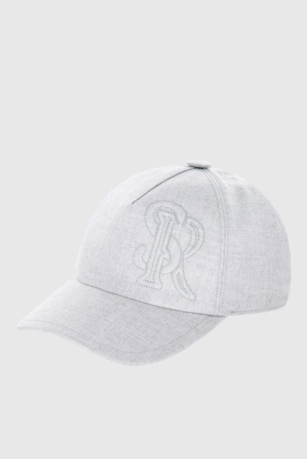 Stefano Ricci gray wool and cashmere cap for men 170090 - photo 3