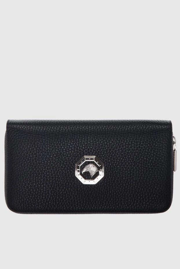 Клатч мужской из натуральной кожи синий - фото 1