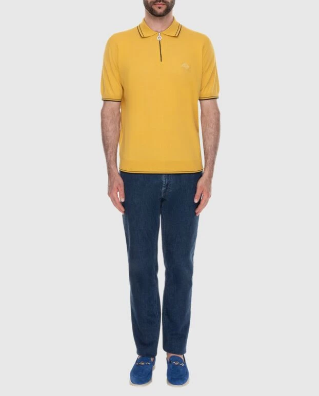 Stefano Ricci blue cotton and cashmere jeans for men 170115 - photo 2