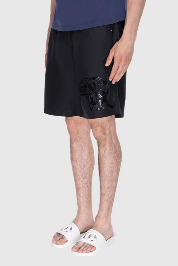 Stefano Ricci black polyester beach shorts for men 170118 - photo 3