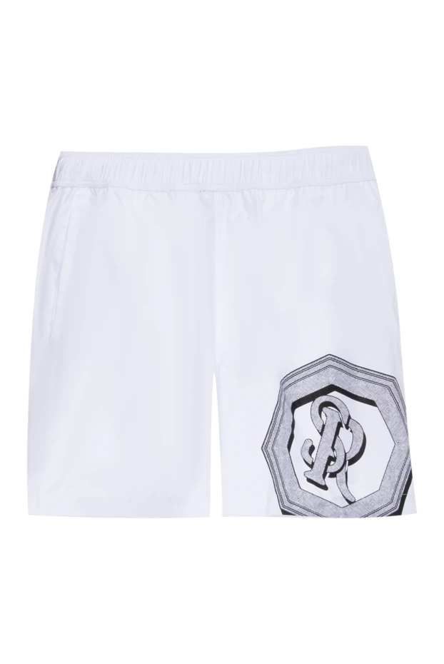 White polyester beach shorts for men - photo 1