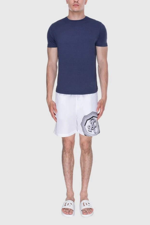 Stefano Ricci white polyester beach shorts for men 170119 - photo 2