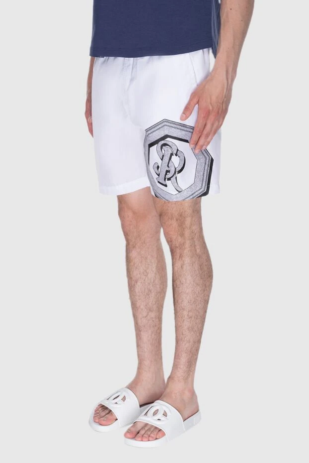 Stefano Ricci white polyester beach shorts for men 170119 - photo 3