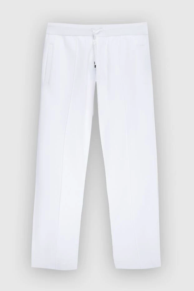 Stefano Ricci спортивные штаны мужские из хлопка белые 170128 - фото 1