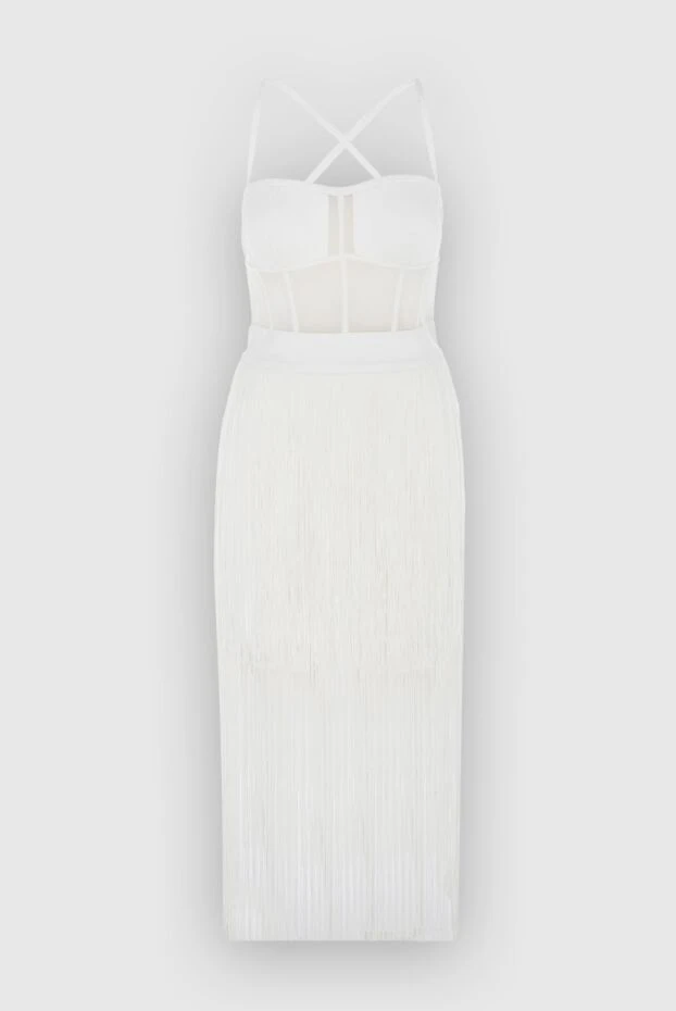 Dress made of nylon and polyester white for women