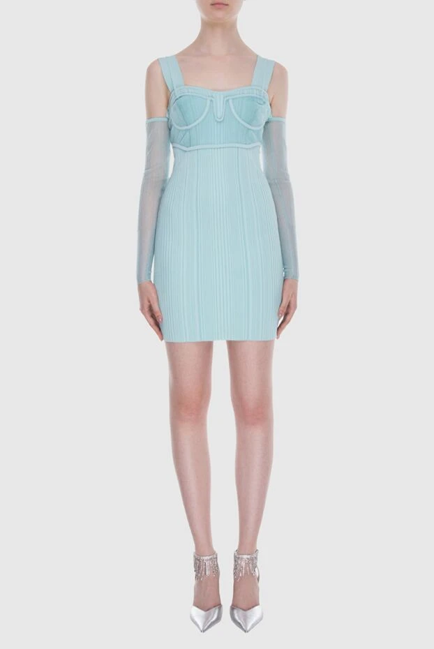 Herve Leger woman blue nylon and polyester dress for women 170161 - photo 2