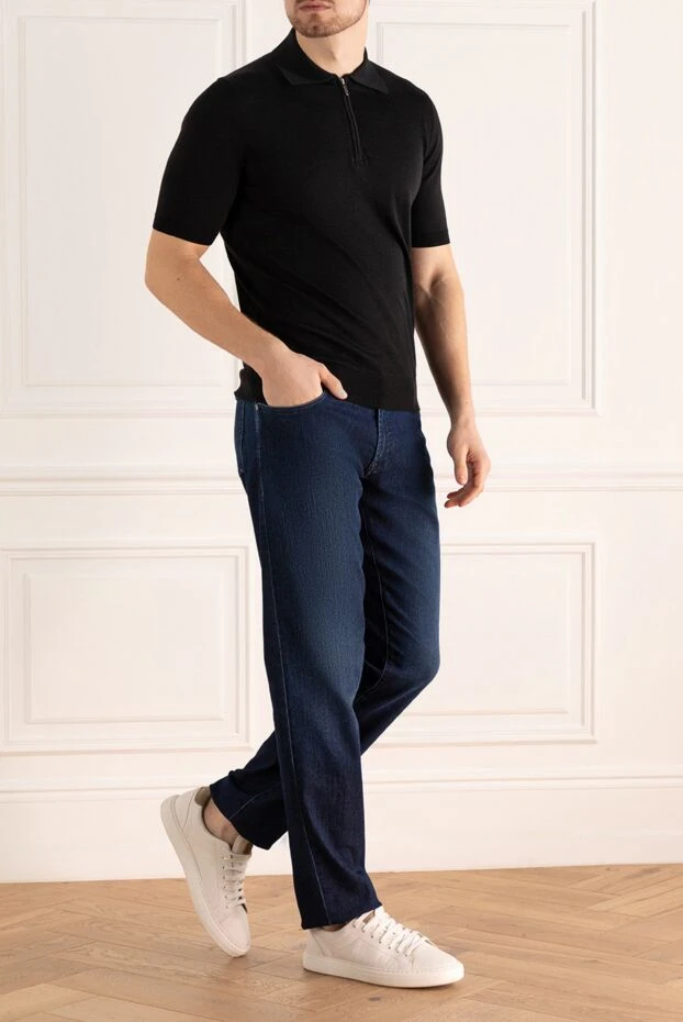 Scissor Scriptor мужские джинсы из хлопка и полиэстера синие мужские купить с ценами и фото 170166 - фото 2