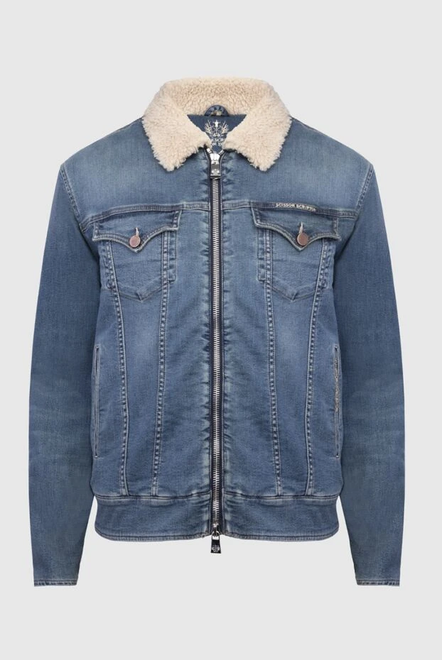 Scissor Scriptor denim jacket made of cotton blue for men 170173 - photo 1