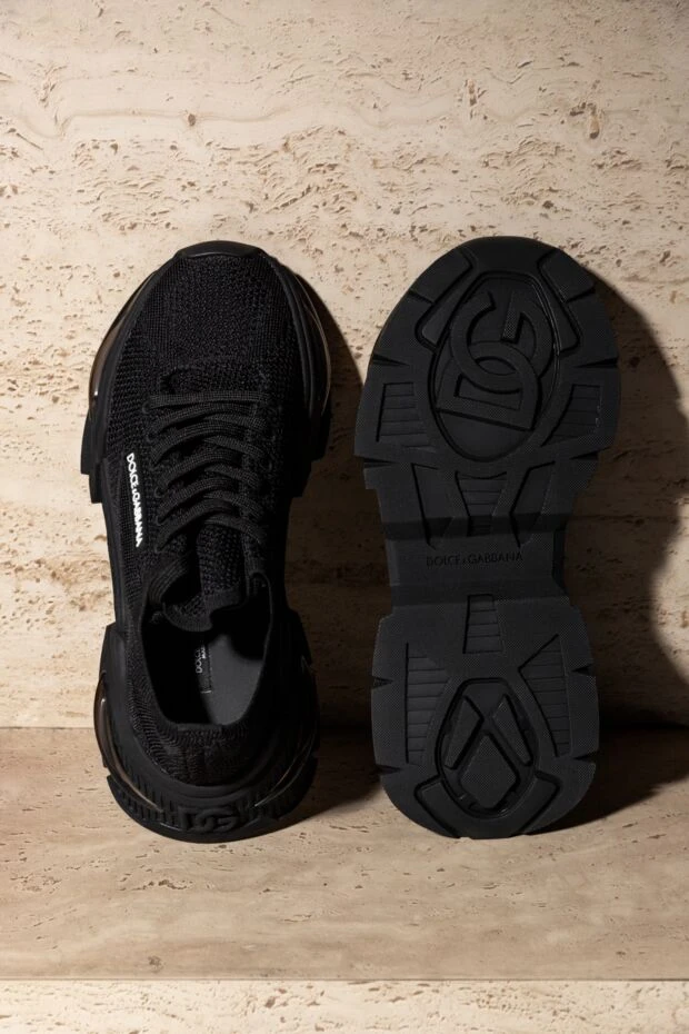 Dolce & Gabbana airmaster sneakers in black knit with molded sole and logo on the side 170176 - photo 2