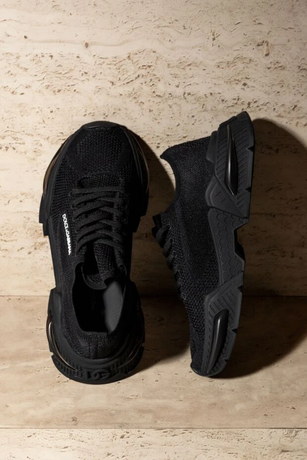 Dolce & Gabbana airmaster sneakers in black knit with molded sole and logo on the side 170176 - photo 3