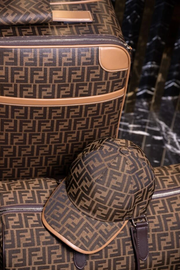 Fendi brown cotton and polyester cap for men 170186 - photo 2