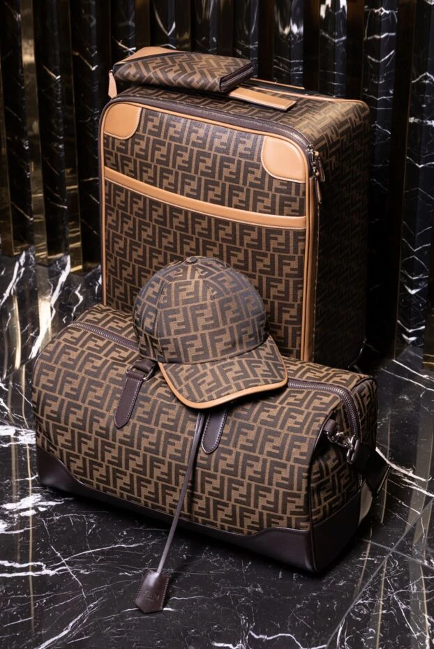 Fendi large duffle travel bag in jacquard fabric with a pattern 170197 - photo 2