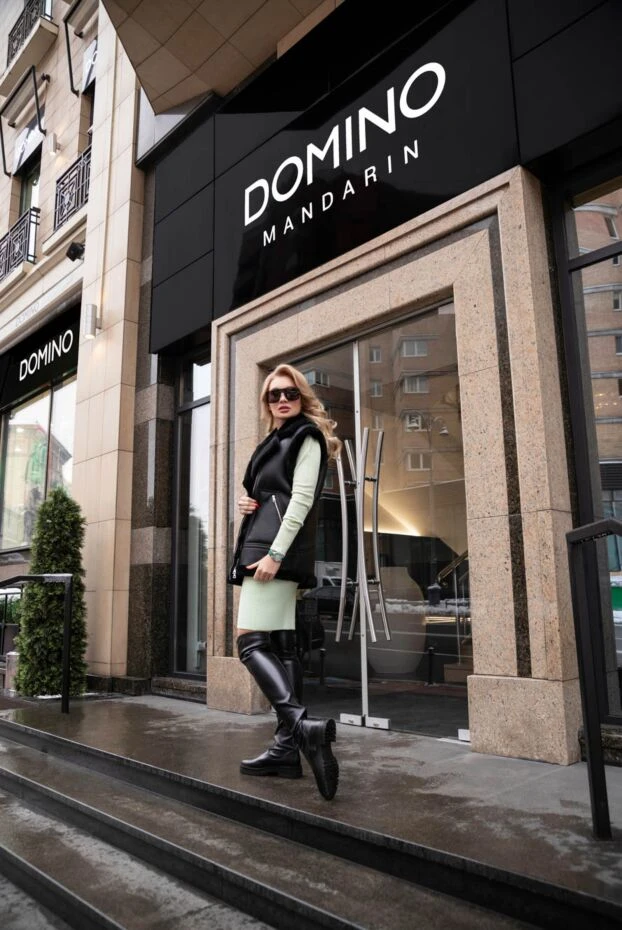 Gianvito Rossi чоботи жіночі високі шкіряні з масивною підошвою чорні 170201 - фото 3