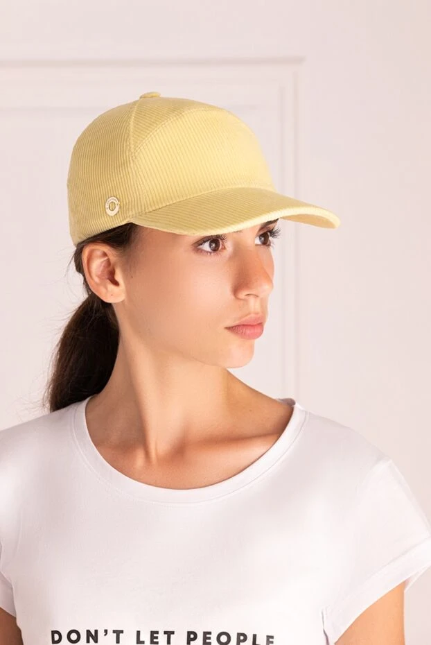 Loro Piana woman yellow cotton cap for women 170207 - photo 2