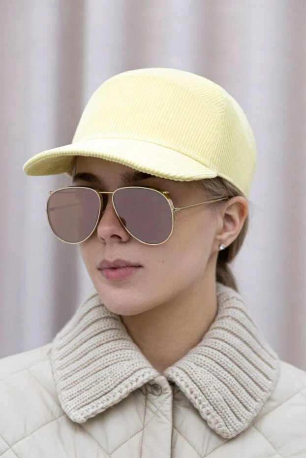 Loro Piana women's yellow cotton cap 170207 - photo 2