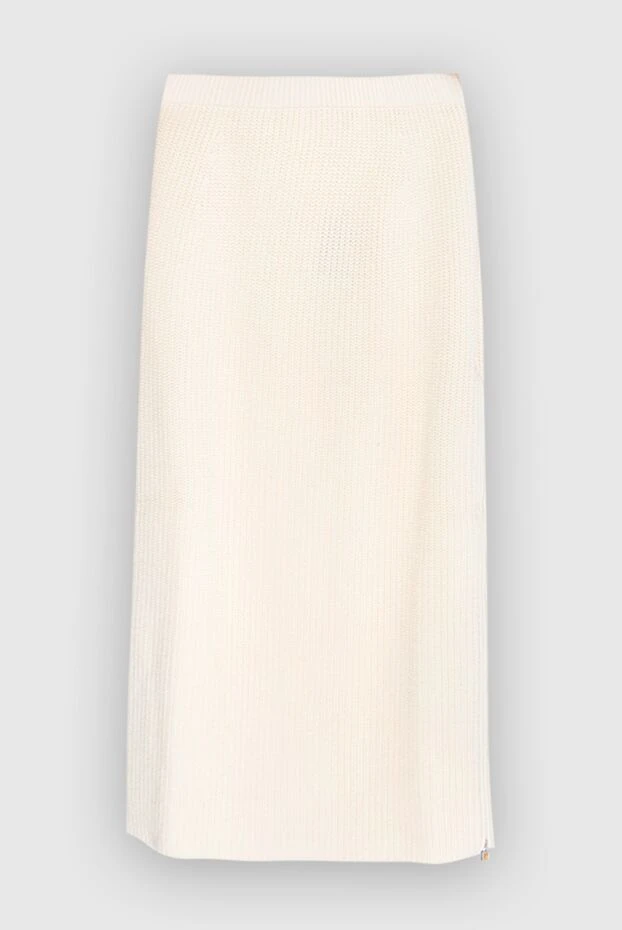 Loro Piana женские юбка из кашемира женская бежевая купить с ценами и фото 170224 - фото 1