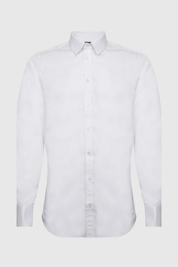 Alessandro Gherardi мужские сорочка из хлопка белая мужская купить с ценами и фото 170236 - фото 1