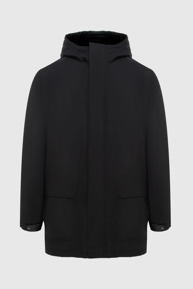 Seraphin мужские куртка на меху из нейлона и кожи черная мужская купить с ценами и фото 170340 - фото 1