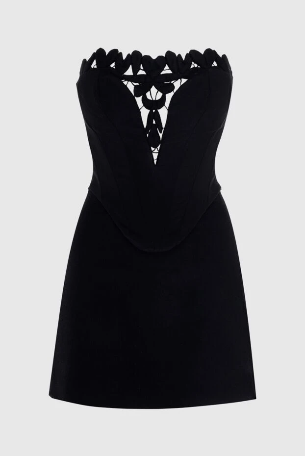 Ermanno Scervino женские костюм с юбкой из шерсти и кашемира черный женский купить с ценами и фото 170399 - фото 1