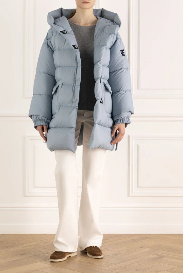 Ermanno Scervino woman women's blue polyamide down jacket buy with prices and photos 170403 - photo 2