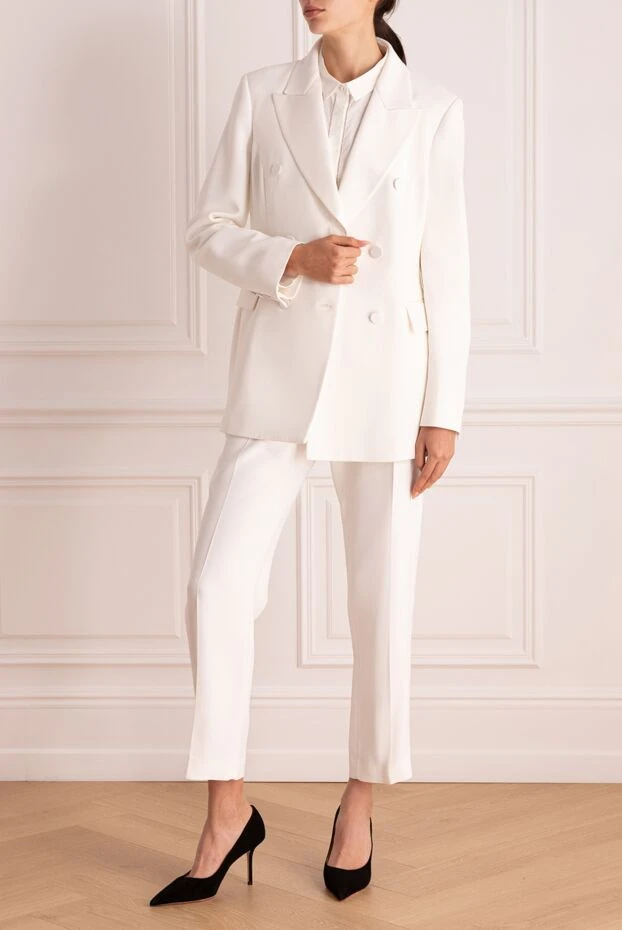 Ermanno Scervino woman white women's trouser suit made of acetate and viscose buy with prices and photos 170408 - photo 2