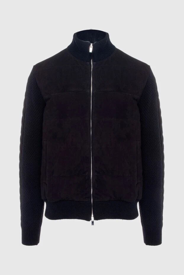 Tombolini мужские куртка из шерсти и замши черная мужская купить с ценами и фото 170418 - фото 1