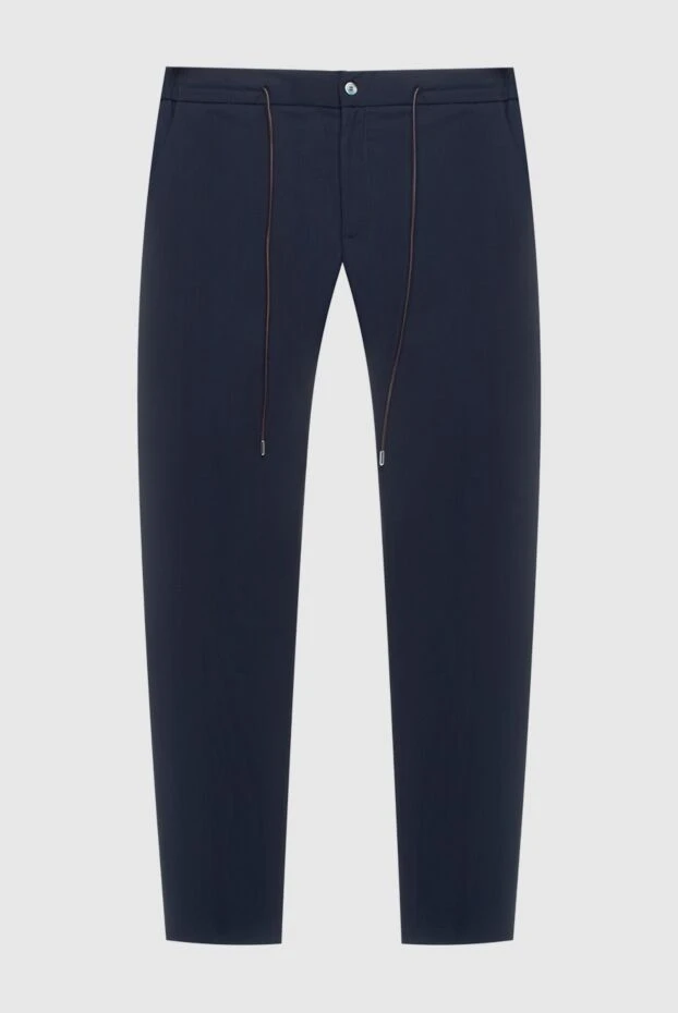 Tombolini man men's blue wool trousers buy with prices and photos 170420 - photo 1