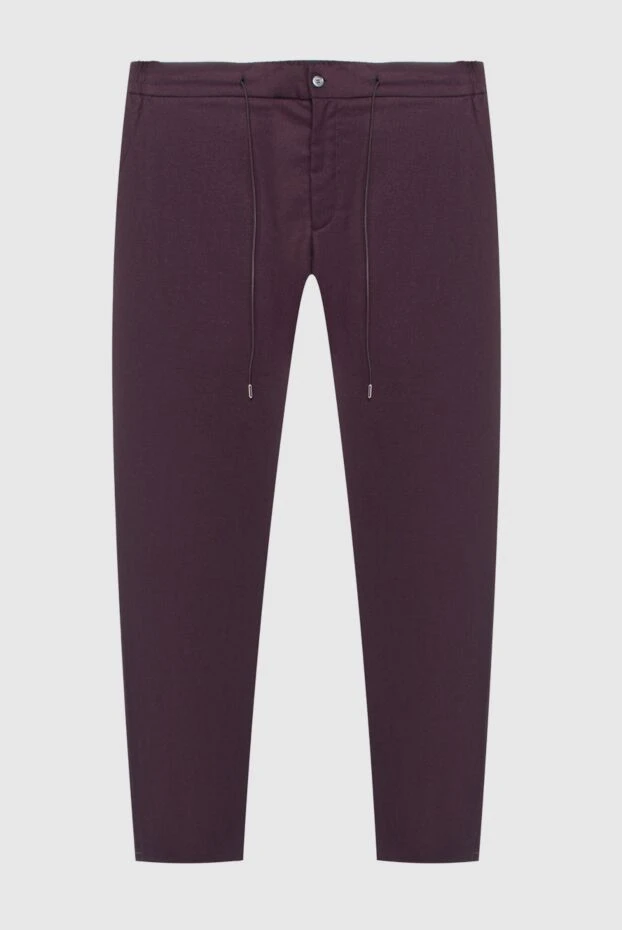 Tombolini мужские брюки из шерсти бордовые мужские купить с ценами и фото 170422 - фото 1