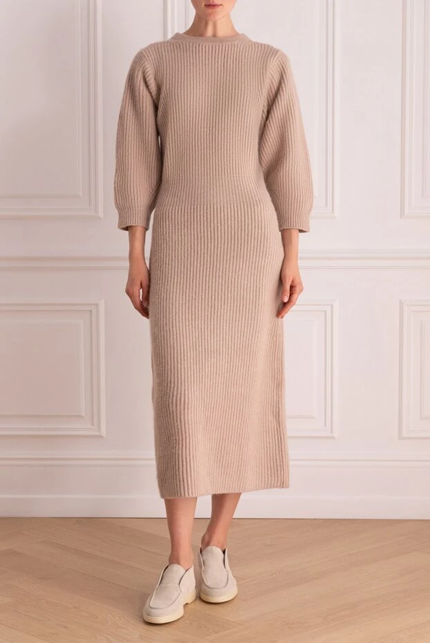 Fabiana Filippi woman beige wool and polyamide dress for women buy with prices and photos 170462 - photo 2