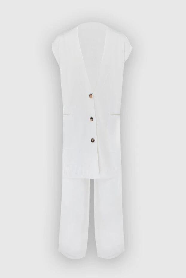 Fabiana Filippi woman white women's walking suit made of cashmere buy with prices and photos 170471 - photo 1