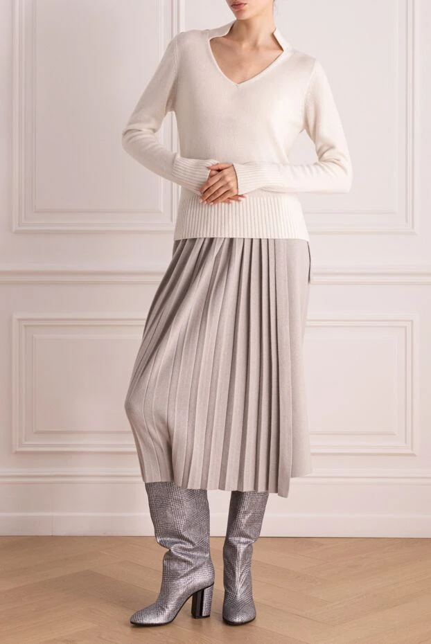Fabiana Filippi woman white cashmere jumper for women buy with prices and photos 170475 - photo 2