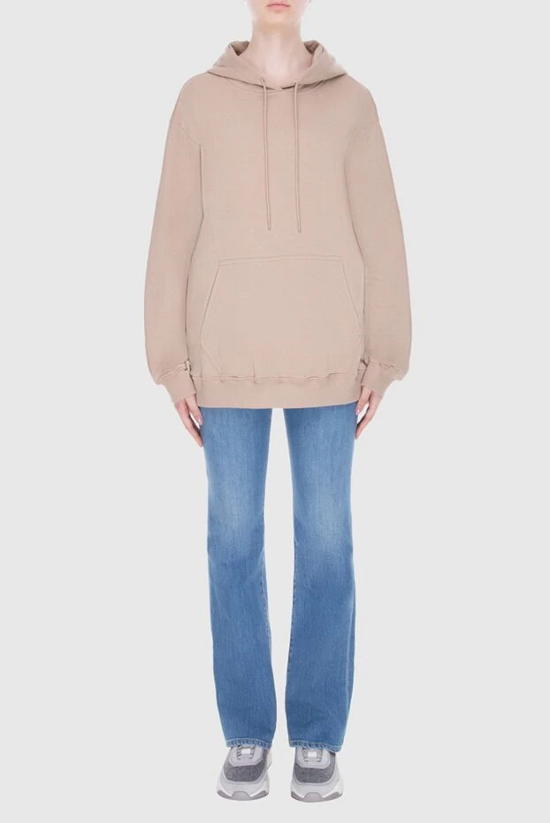 MSGM woman beige cotton hoodie for women buy with prices and photos 170484 - photo 2