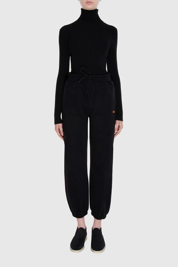 MSGM woman black cotton and polyester pants for women buy with prices and photos 170485 - photo 2