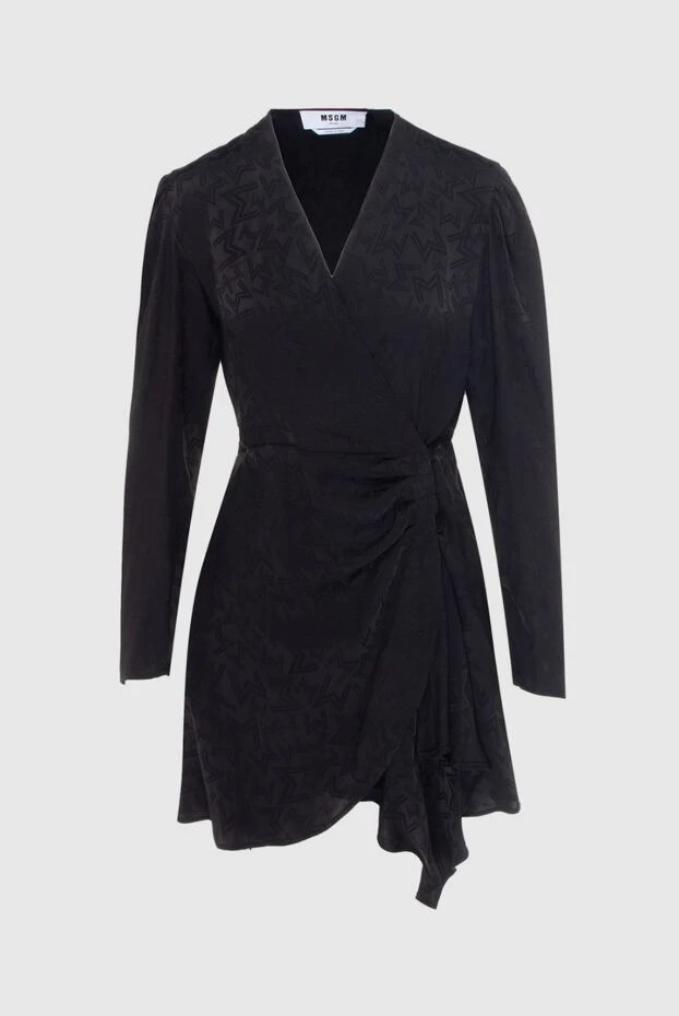 MSGM woman black acetate and silk dress for women buy with prices and photos 170487 - photo 1