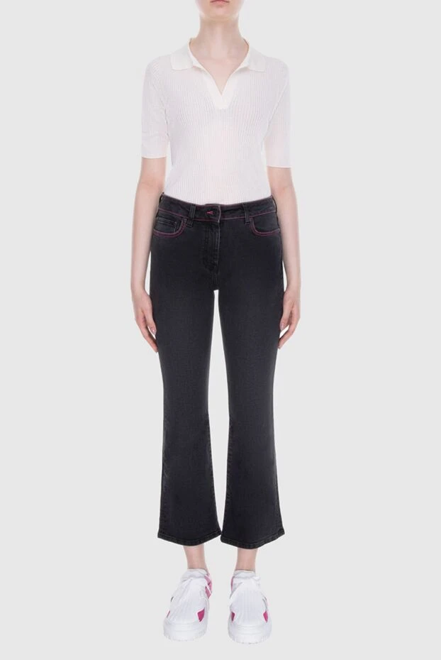 MSGM женские джинсы из хлопка серые женские купить с ценами и фото 170488 - фото 2