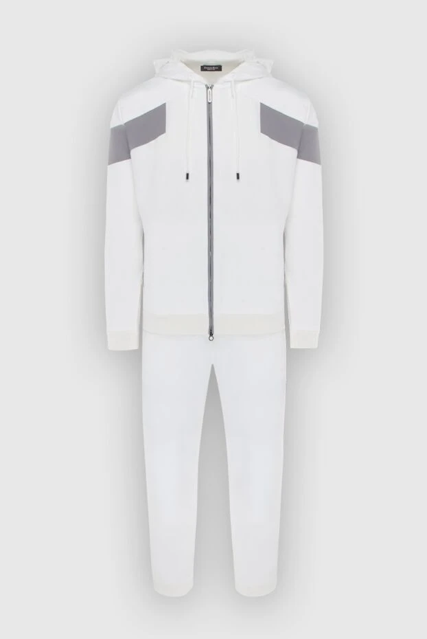 Sports suit for men made of cotton and elastane white - photo 1