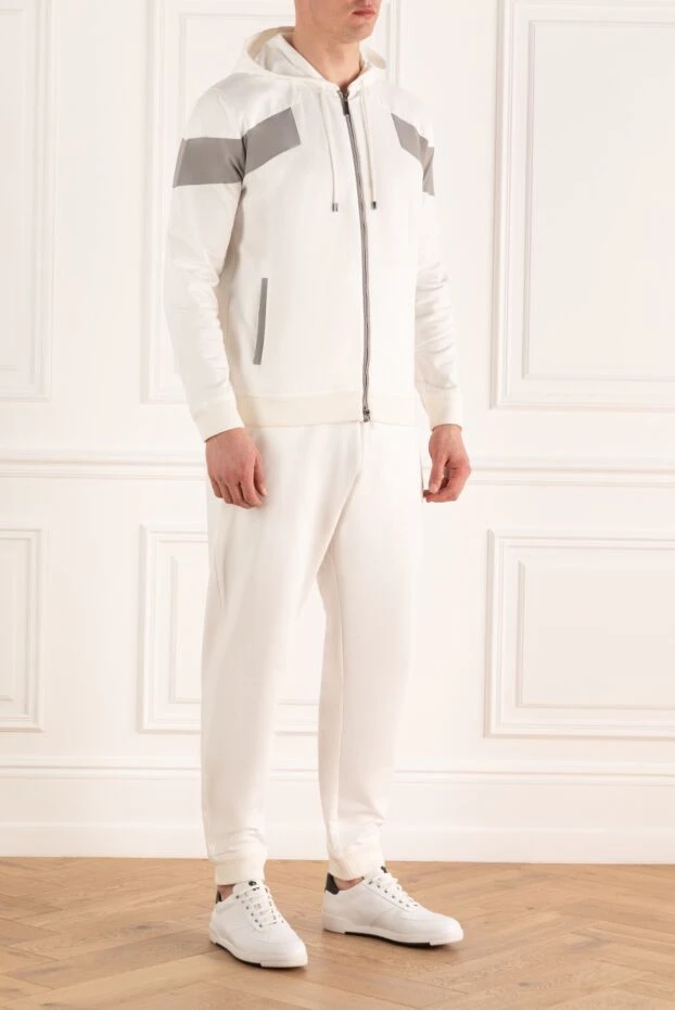 Stefano Ricci sports suit for men made of cotton and elastane white 170489 - photo 3