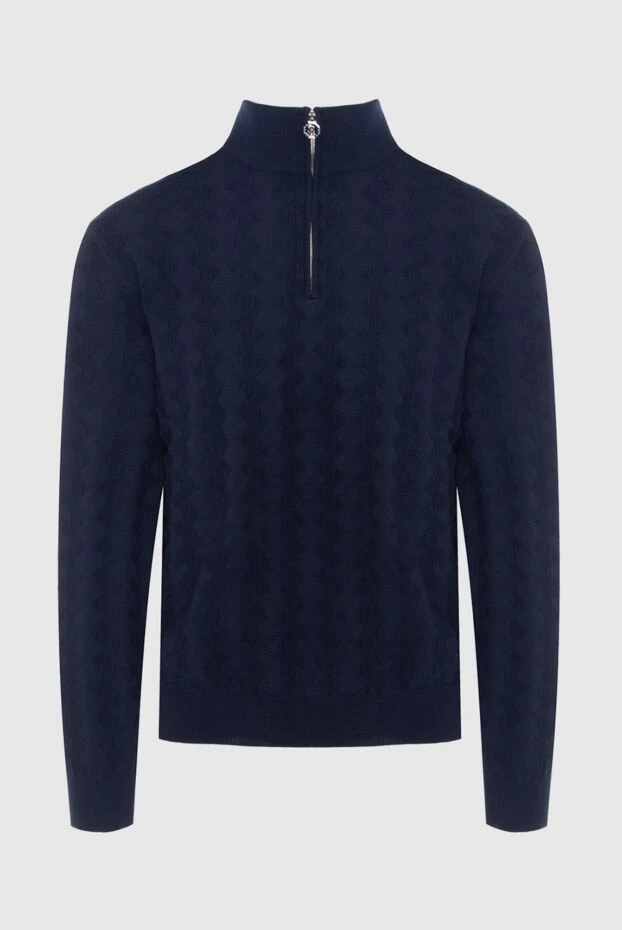 Stefano Ricci тройер из кашемира и шелка синий мужской 170490 - фото 1