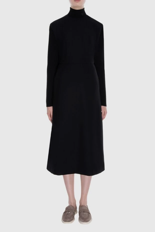 Prada woman black woolen dress for women 170526 - photo 2