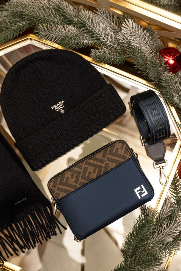 Loro Piana шарф из кашемира синий 170533 - фото 2