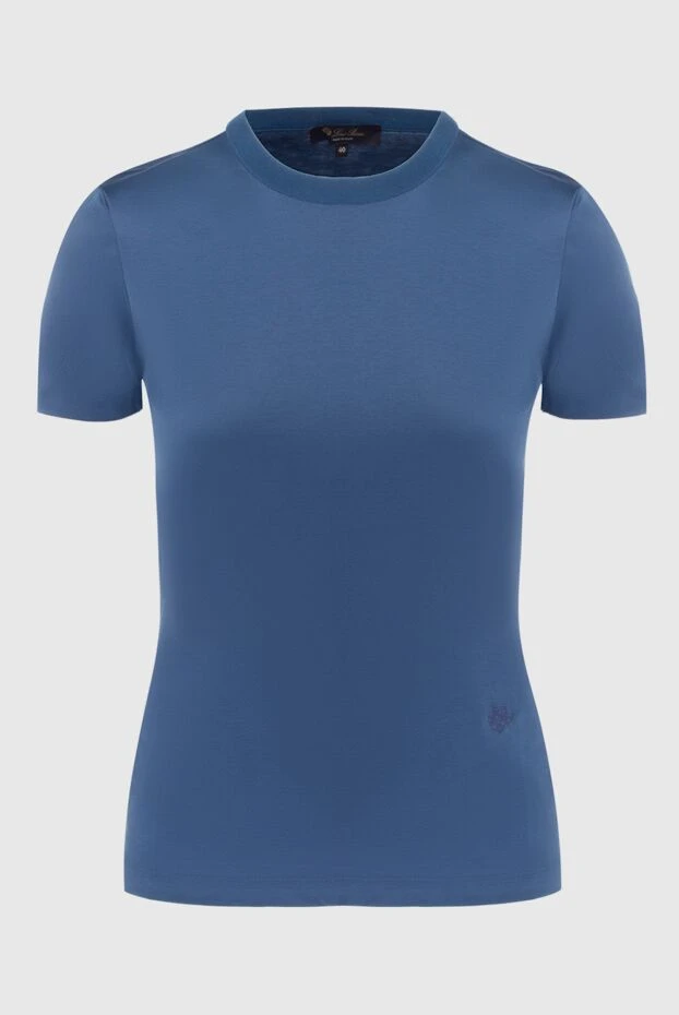 Loro Piana woman blue cotton t-shirt for women 170561 - photo 1