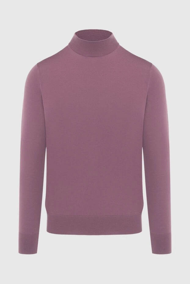 Loro Piana man men's jumper with a high stand collar made of wool pink buy with prices and photos 170562 - photo 1