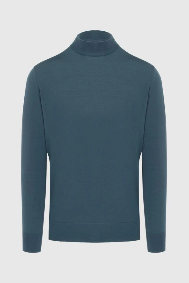 Loro Piana man men's jumper with a high stand-up collar made of wool green buy with prices and photos 170563 - photo 1