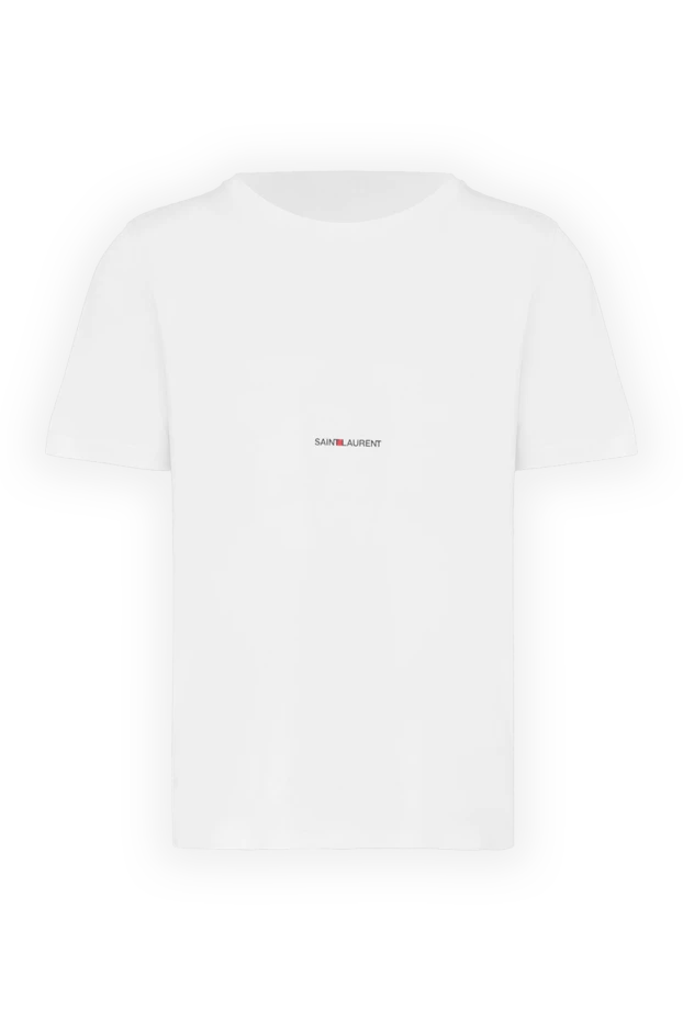 Saint Laurent white cotton t-shirt for men 170569 - photo 1