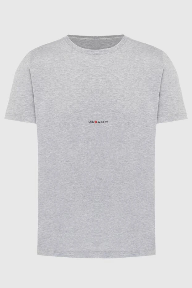 Saint Laurent чоловічі футболка з бавовни сіра чоловіча купити фото з цінами 170570 - фото 1