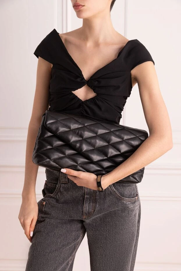 Saint Laurent женские сумка из кожи черная женская купить с ценами и фото 170585 - фото 2