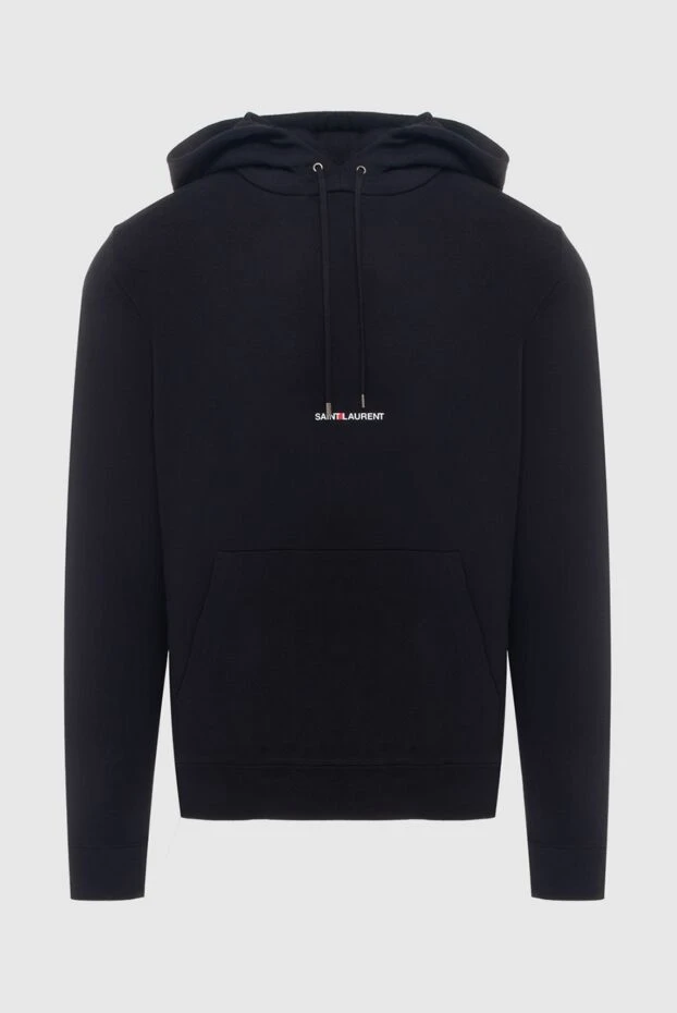 Saint Laurent hoodie for men made of cotton black 170586 - photo 1